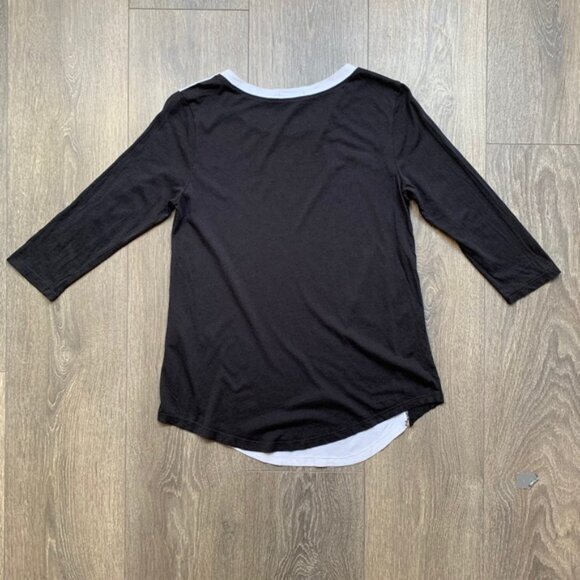 Aritzia Babaton Women's Top T-shirt Tee 3/4 Length Sleeve Cotton Blend Size XS - Picture 12 of 12